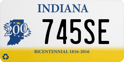 IN license plate 745SE