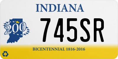 IN license plate 745SR
