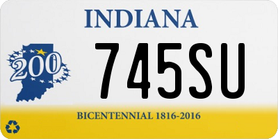 IN license plate 745SU