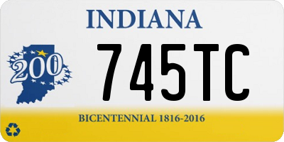 IN license plate 745TC