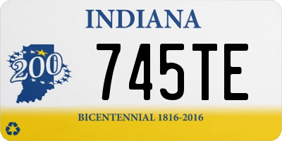 IN license plate 745TE