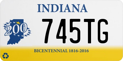 IN license plate 745TG