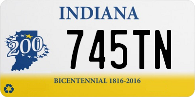 IN license plate 745TN