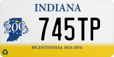 IN license plate 745TP