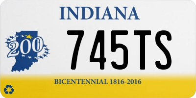 IN license plate 745TS