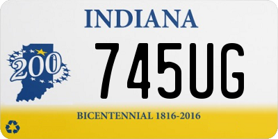 IN license plate 745UG