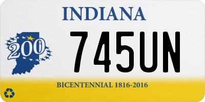 IN license plate 745UN