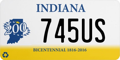 IN license plate 745US