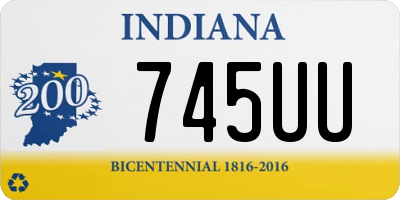 IN license plate 745UU