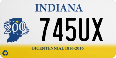 IN license plate 745UX