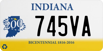 IN license plate 745VA