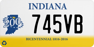 IN license plate 745VB