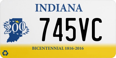 IN license plate 745VC