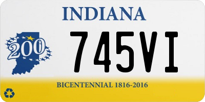 IN license plate 745VI