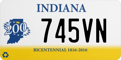 IN license plate 745VN