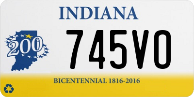 IN license plate 745VO