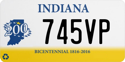 IN license plate 745VP