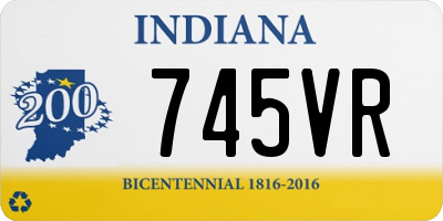 IN license plate 745VR