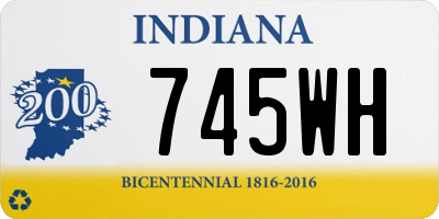 IN license plate 745WH