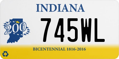 IN license plate 745WL