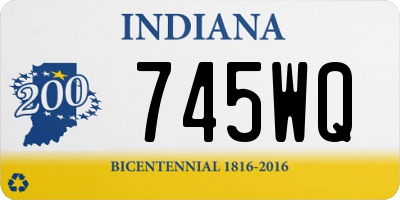 IN license plate 745WQ