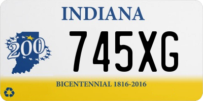 IN license plate 745XG