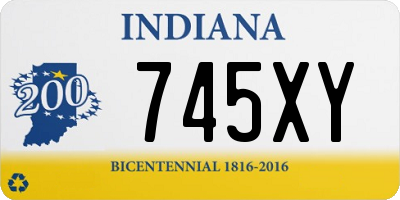 IN license plate 745XY