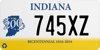 IN license plate 745XZ