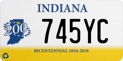 IN license plate 745YC