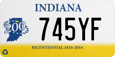 IN license plate 745YF