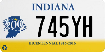 IN license plate 745YH