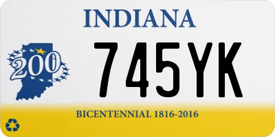 IN license plate 745YK