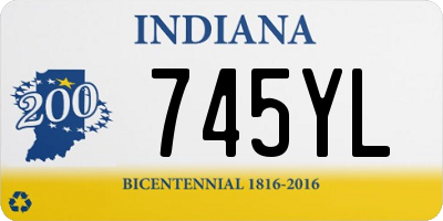 IN license plate 745YL