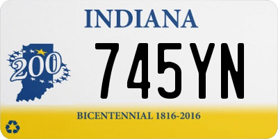 IN license plate 745YN