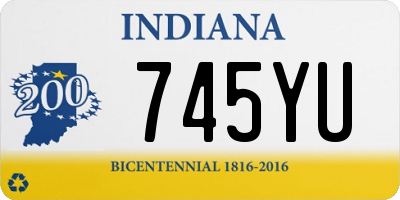 IN license plate 745YU