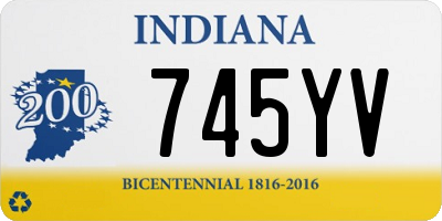IN license plate 745YV