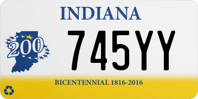 IN license plate 745YY