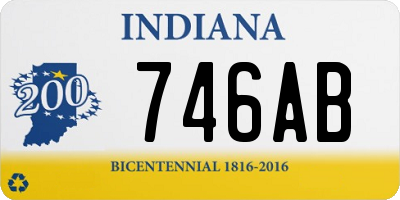 IN license plate 746AB