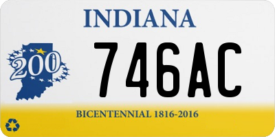IN license plate 746AC
