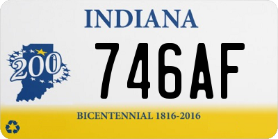 IN license plate 746AF