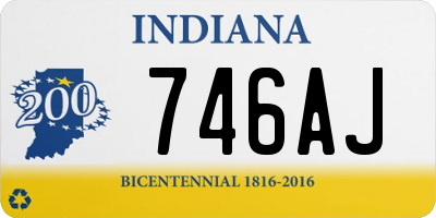 IN license plate 746AJ