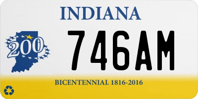 IN license plate 746AM