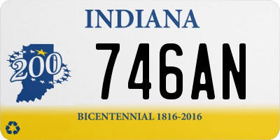 IN license plate 746AN