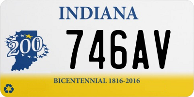 IN license plate 746AV