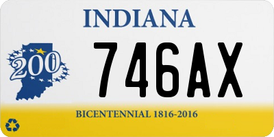 IN license plate 746AX