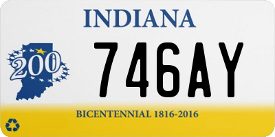 IN license plate 746AY