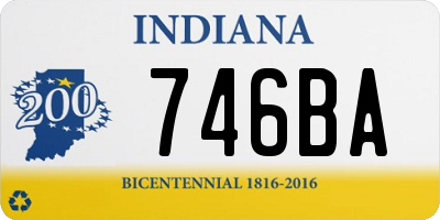 IN license plate 746BA