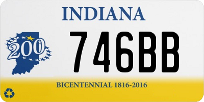 IN license plate 746BB