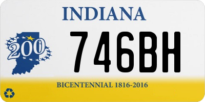 IN license plate 746BH