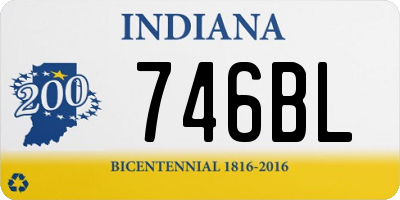 IN license plate 746BL